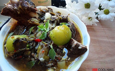 Чакапули - пряный суп из телятины с алычей