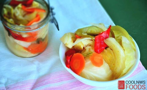 Капуста квашеная крупными кусками