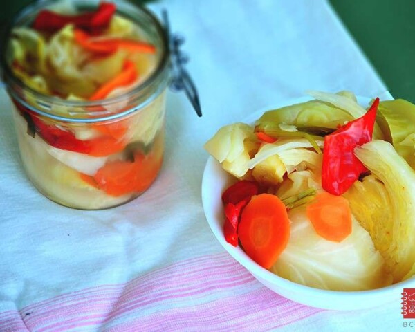 Капуста квашеная крупными кусками