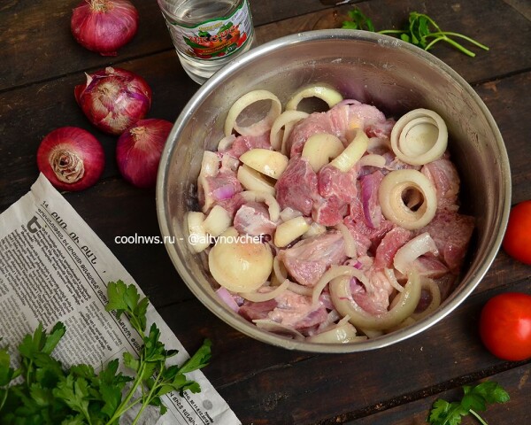 маринад для шашлыка из свинины с уксусом