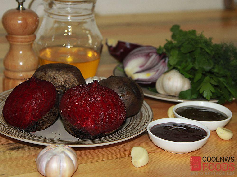 Свекла по-грузински - кулинарный пошаговый рецепт с фото на KitchenMag.ru Свекла по-грузински - кулинарный пошаговый рецепт с фото на KitchenMag.ru